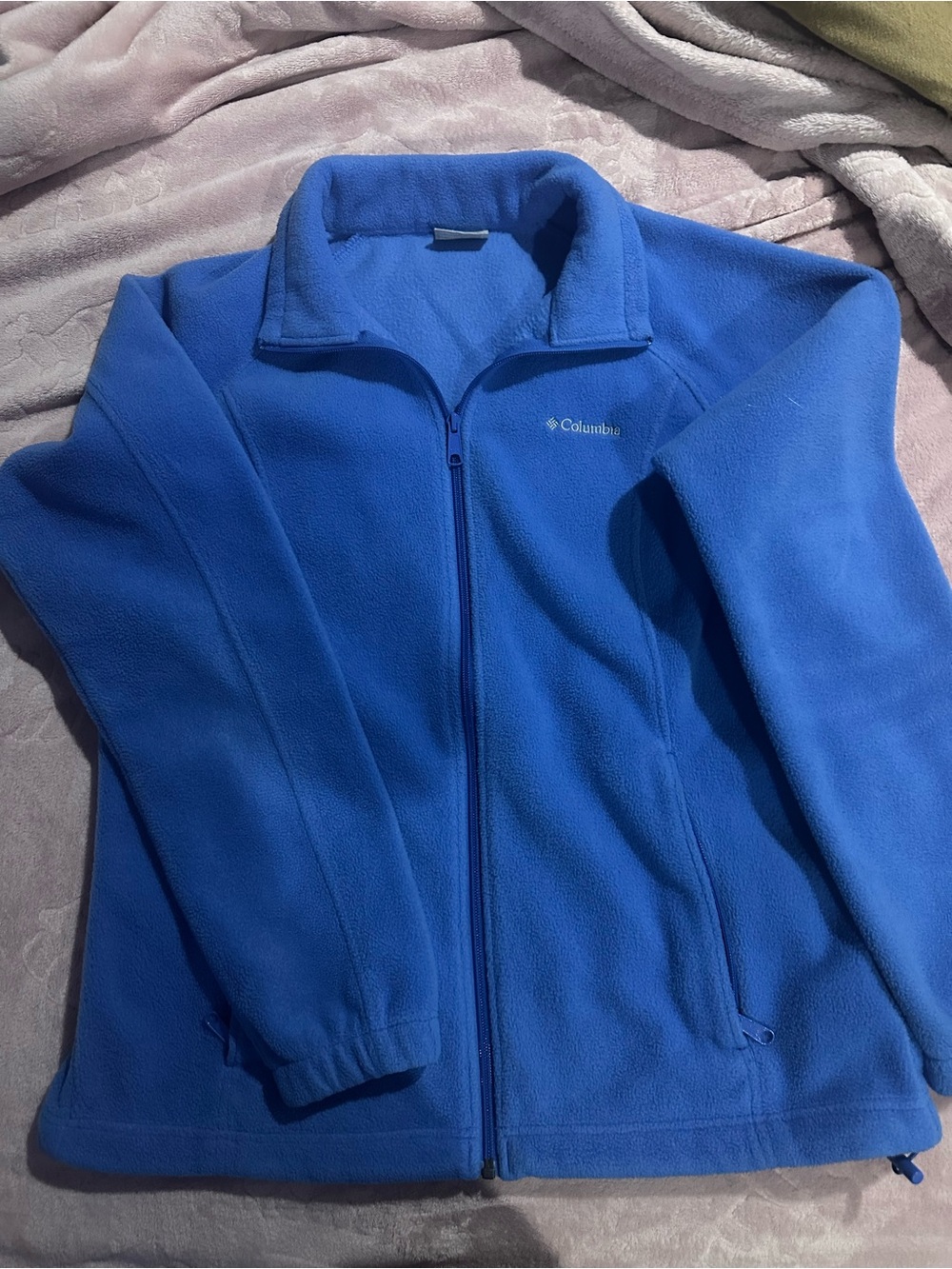 Columbia Women's Royal Blue Full-Zip Fleece Jacket